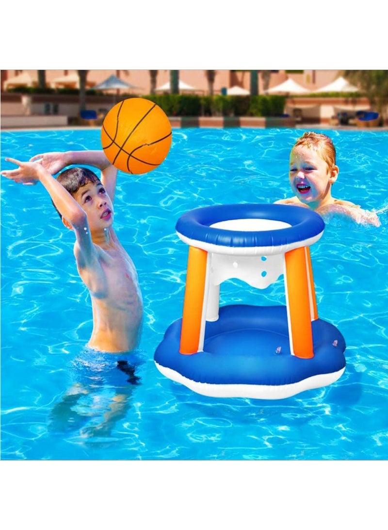 TAPIT Inflatable Pool Games Float Set with Volleyball Net and Basketball Hoops Floating Swimming Game Toy Inground Pool Toys Volleyball Net for Kids and Adults - Image 4
